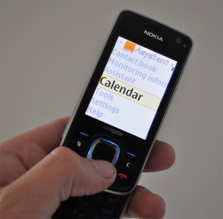 Main menu of the 'Assistant' software