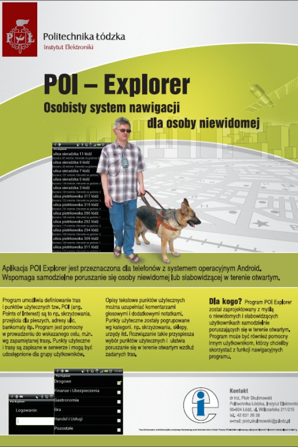 POI Explorer - poster (in Polish)
